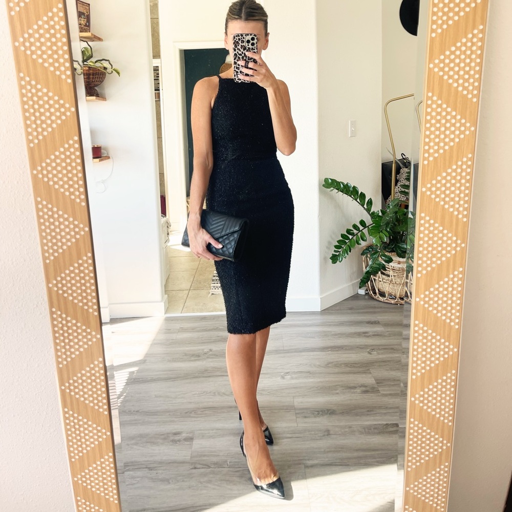 fancy dress!  always got compliments! color black in small details of reflection